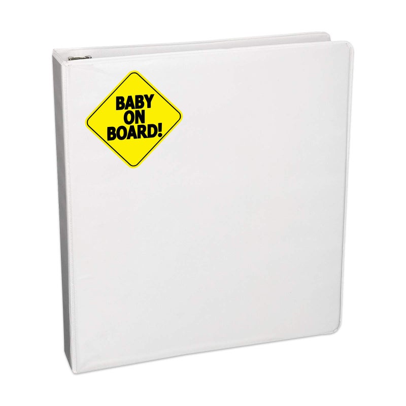 ZONETECH Baby ON Board Baby Safety Sign car Sticker 5" x 5" - Image 4